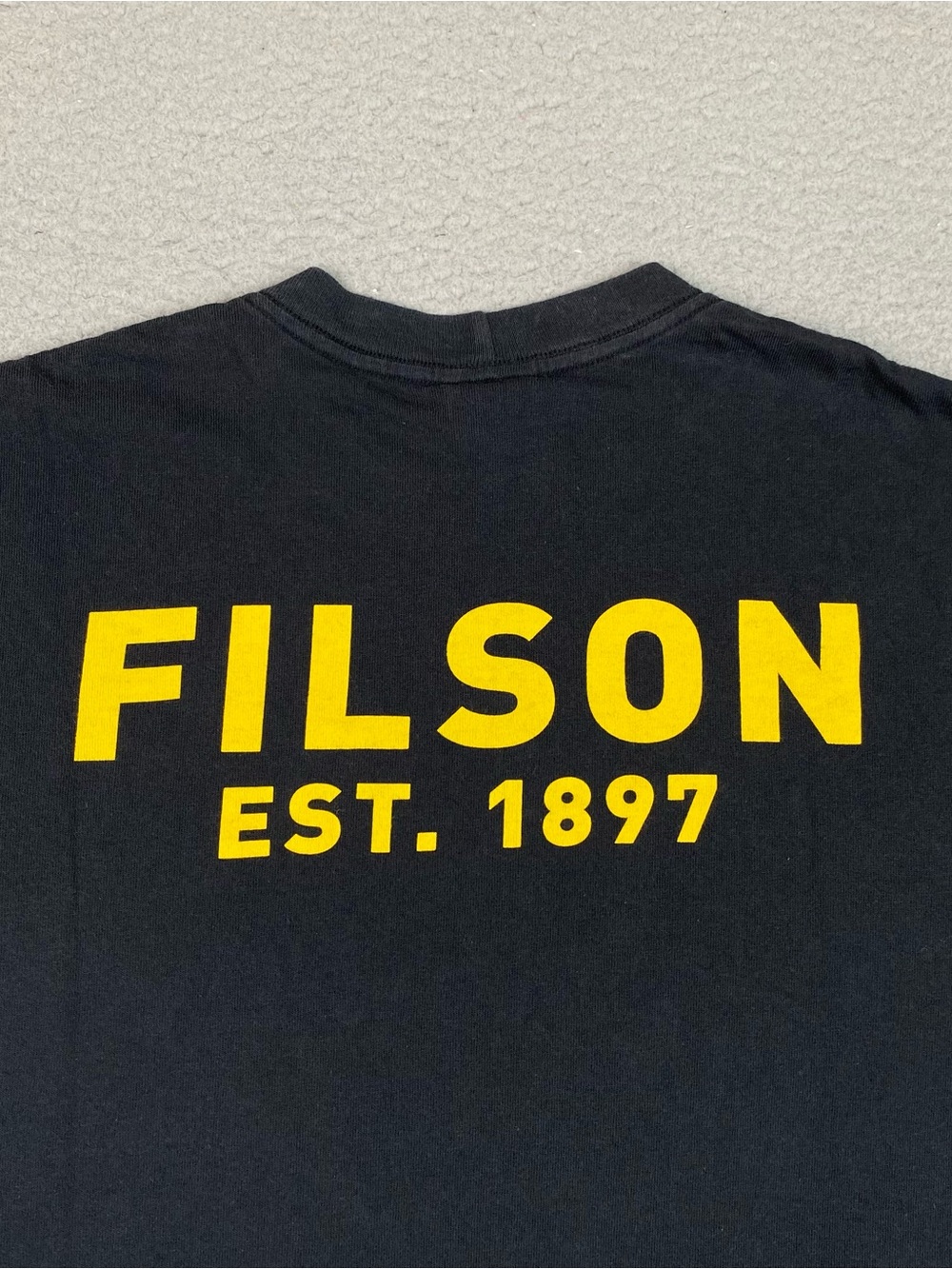 CC Filson Popeye T Shirt Mens Size M Black Short Sleeve Cotton Made In USA Bluto - Picture 4 of 10